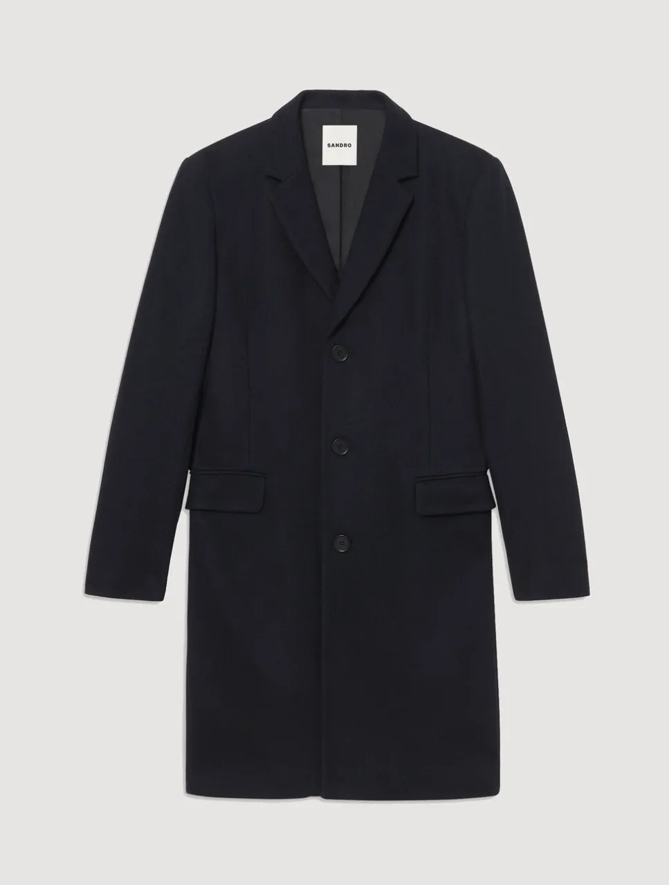 Wool and cashmere coat