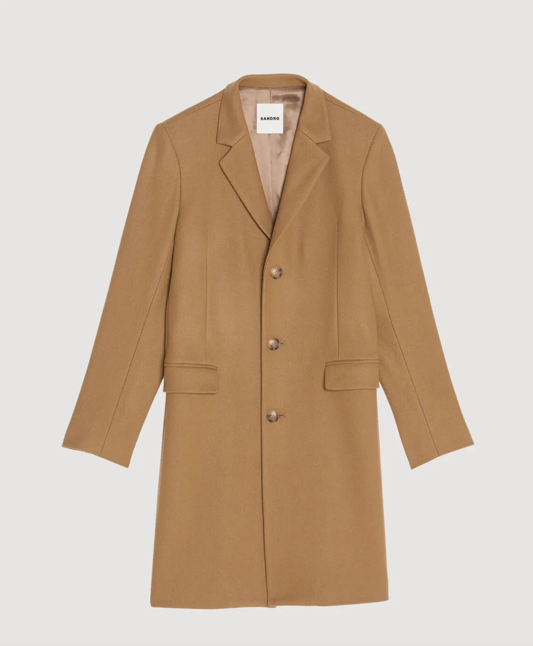 Wool and cashmere coat