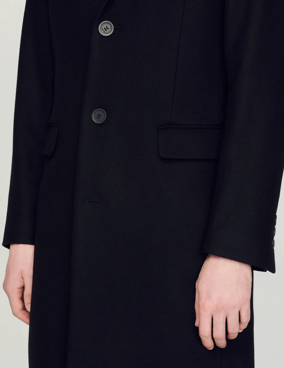 Wool and cashmere coat