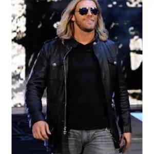 WWE Edge Wrestler Black Leather Jacket